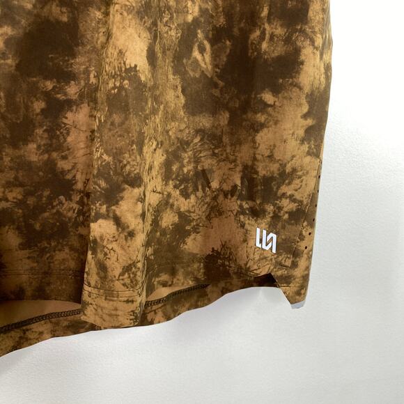 VRST Grunge Tie Dye Brown 7” Velocity Run Shorts Training Active Mens Size XXL - Picture 5 of 9